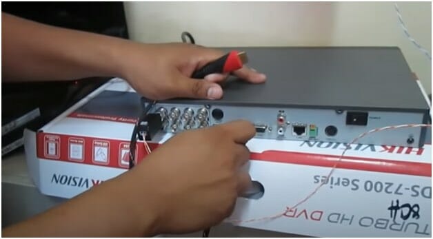 attach cable