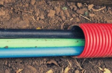 burying wires