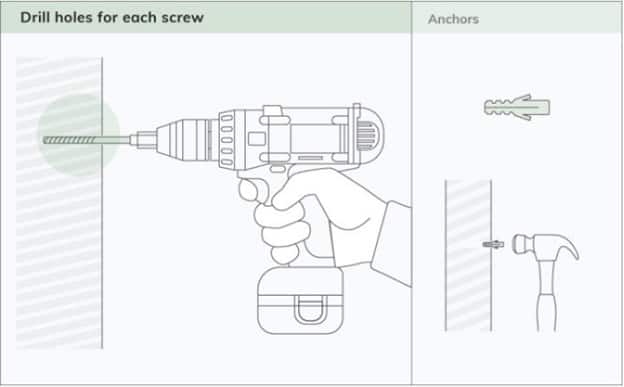 drill holes