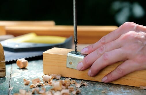 drilling the brackets