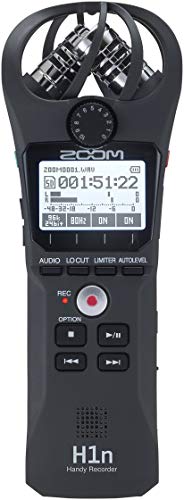 Zoom H1n Portable Recorder, Onboard Stereo Microphones, Camera Mountable,...
