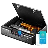 Gun Safe,Biometric Gun Safe for Pistols 3-Ways unlock Safe | Fingerprint |...