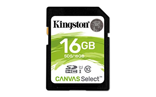 Kingston Canvas Select 16GB SDHC Class 10 SD Memory Card UHS-I 80MB/s R...