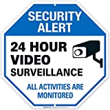 Video Surveillance Sign, CCTV Security Alert, 12x12 Inches, Rust Free .040...