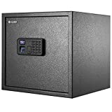 BILLCONCH Gun Safe, Biometric Pistol Safe with Display and Voice Prompt,...