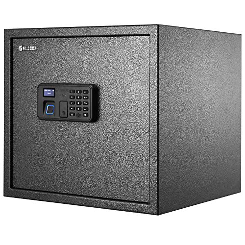 BILLCONCH Gun Safe, Biometric Pistol Safe with Display and Voice Prompt,...