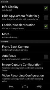mobile app setting