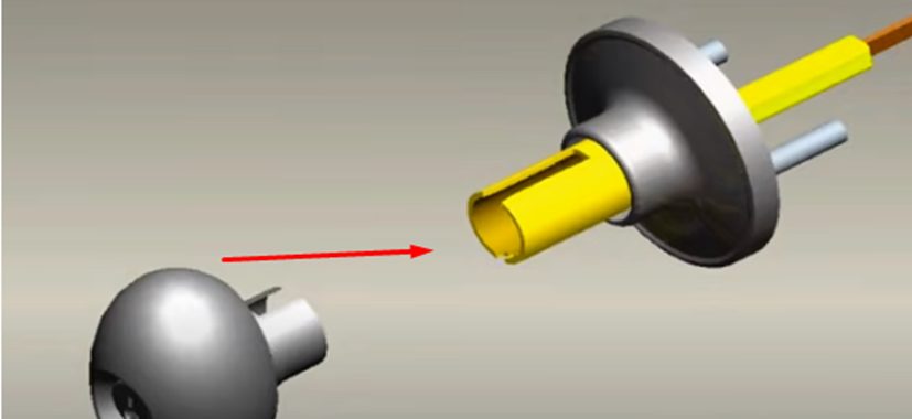 placing the cylinder back