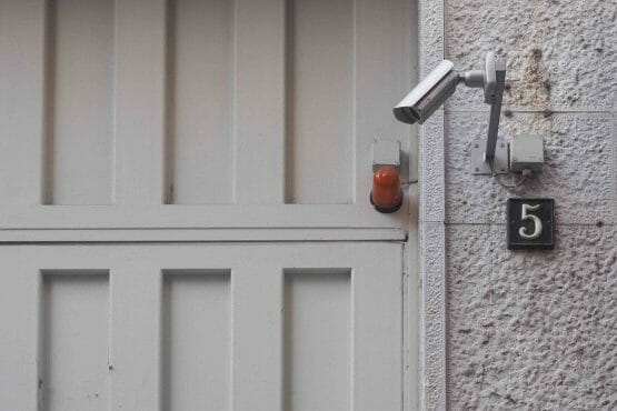 security camera at doorstep