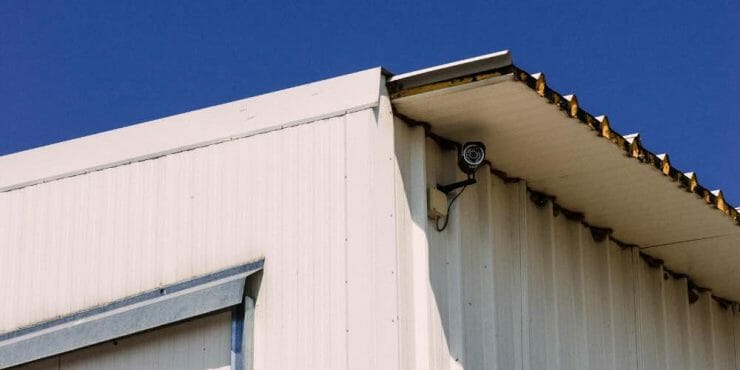 security camera through soffit