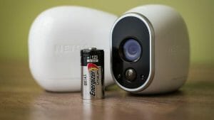 battery and security camera