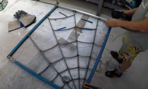 spiderweb security bar