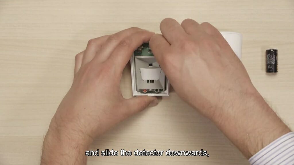 taking out the sensor from the case
