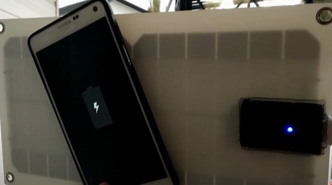 testing the solar panel