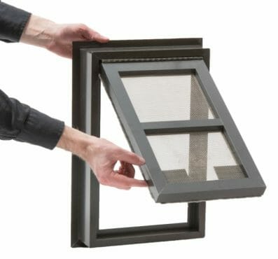 wooden security screen