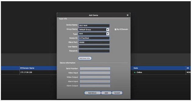 add device setting