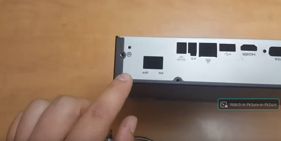technician checking the nvr