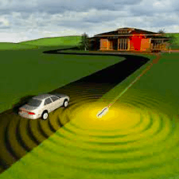 driveway with sensor for testing