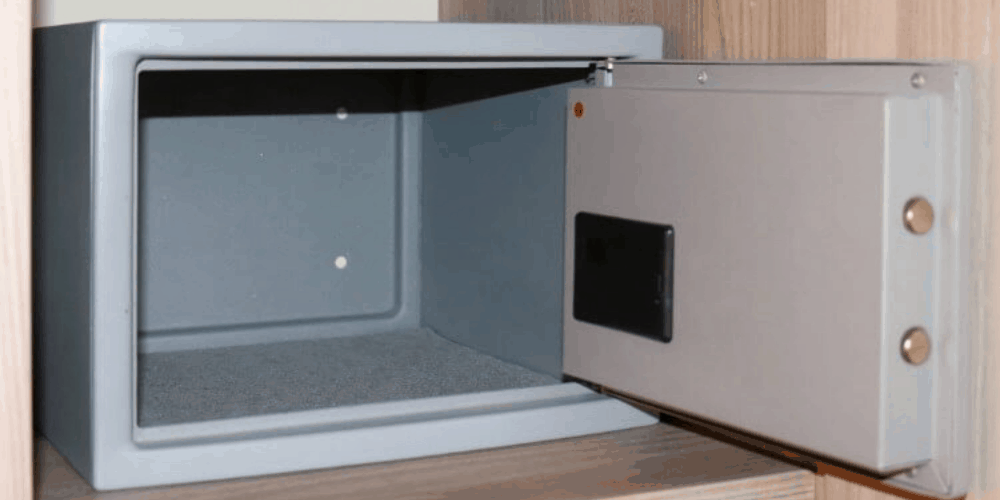 An empty gun safe