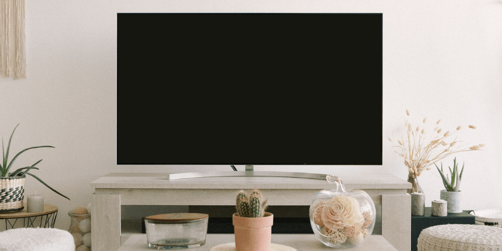 TV on a desk